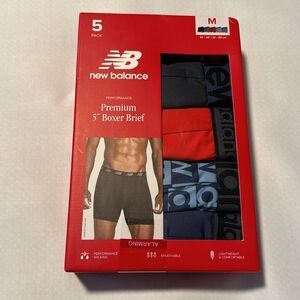 New Balance Boxer Briefs Mens Medium 5 Pack